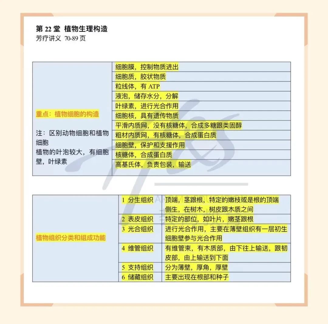 IFA国际芳疗师培训课程芳香精油植物生理知识笔记